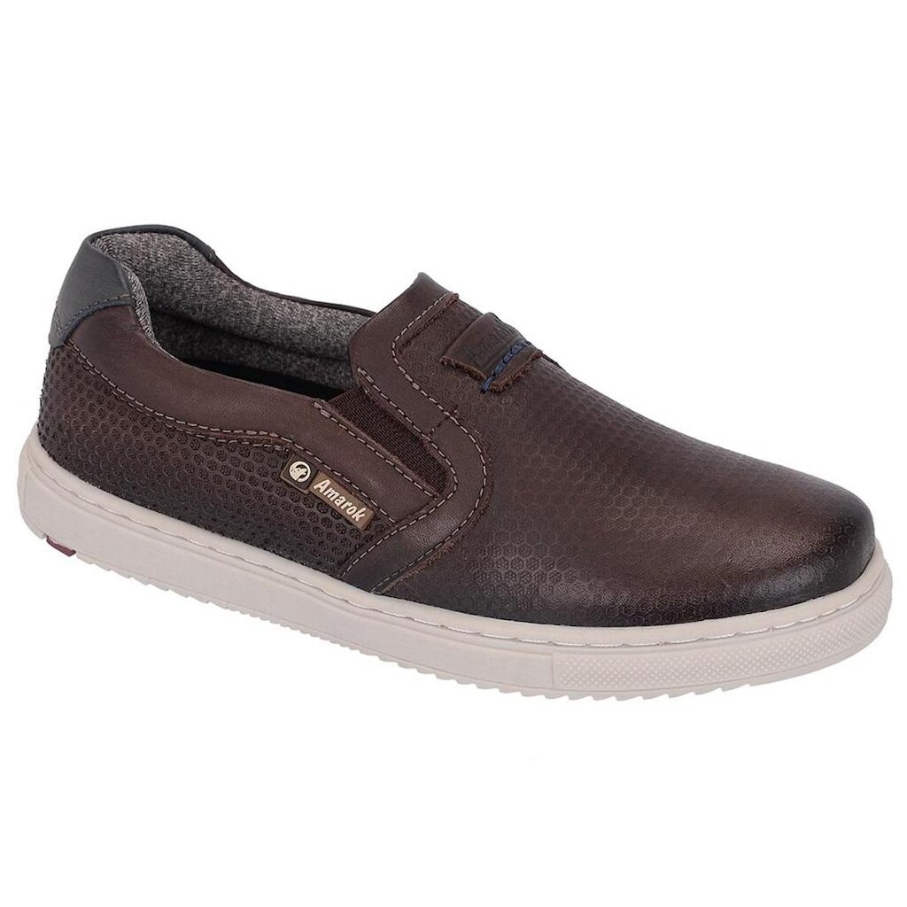 Slip On Infantil Amarok Couro Legítimo Masculino