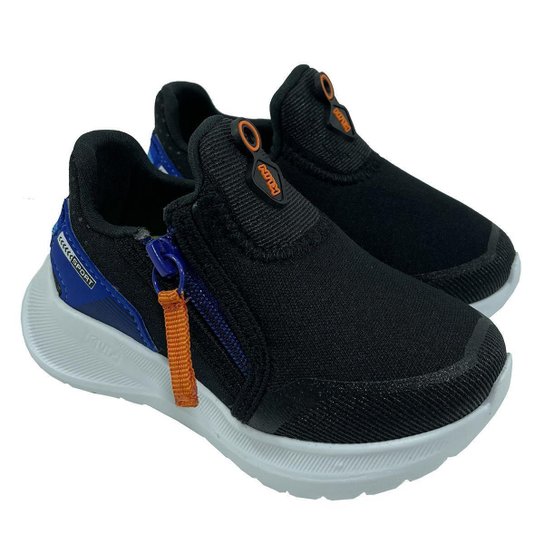 Slip On Infantil Klin Freedom Menino - Preto e Azul - 27 - Preto+Azul Menor preço em Slip On Infantil Klin Freedom Menino - Preto e Azul - 27 - Preto+Azul
