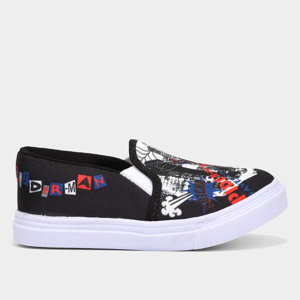 Slip On Infantil Marvel Spider Man Menino Menor preço em Slip On Infantil Marvel Spider Man Menino