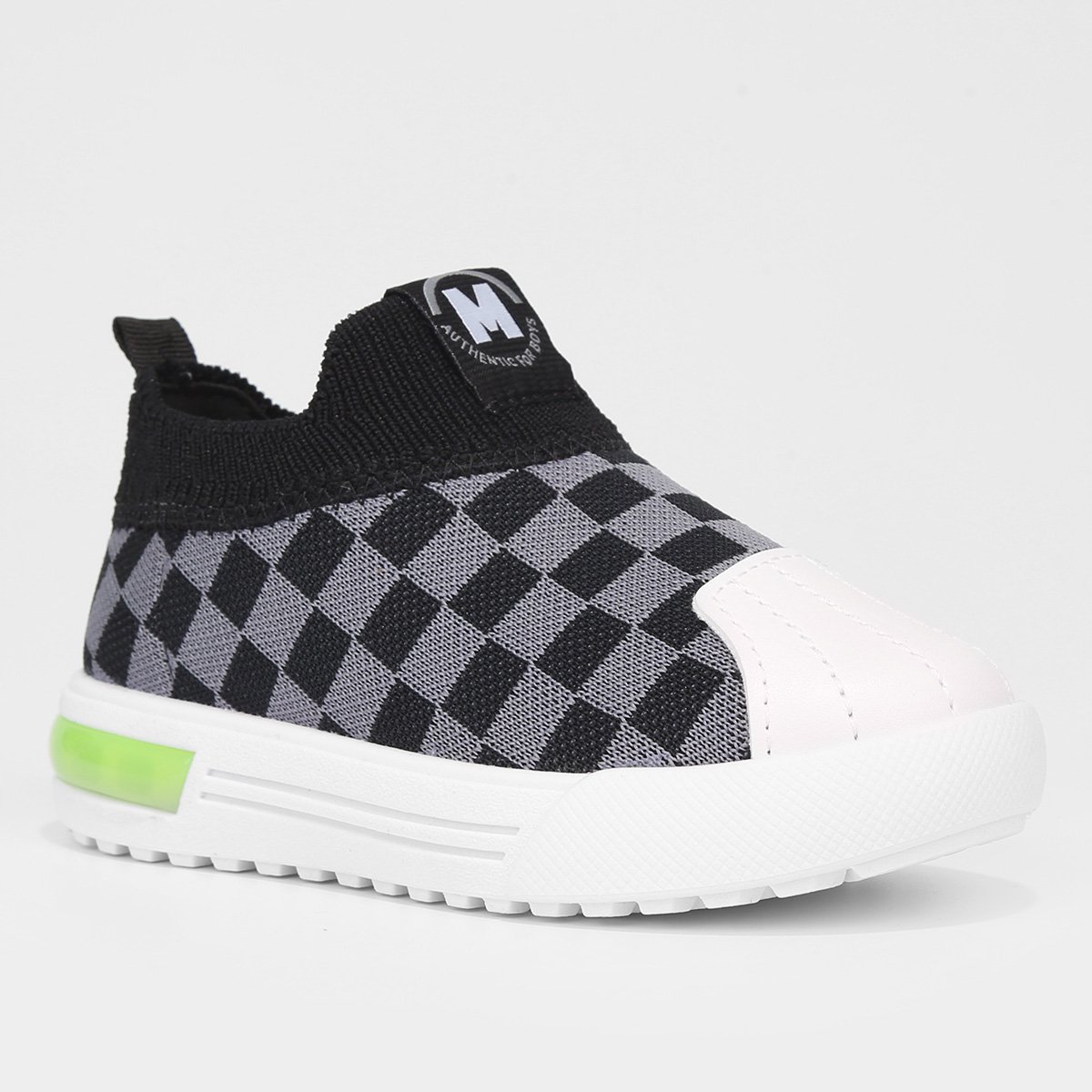 Slip On Infantil Molekinho Knit Led Menino - 2