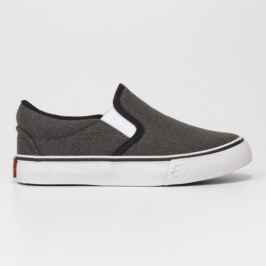 Slip On Juvenil Edge Iate Stone - Preto Menor preço em Slip On Juvenil Edge Iate Stone - Preto