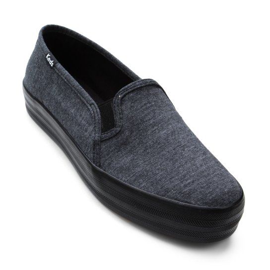 Slip On Keds Triple Decker Jersey Feminino - Preto