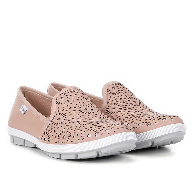 Slip On Kolosh Perfuros Feminino - Nude Menor preço em Slip On Kolosh Perfuros Feminino - Nude