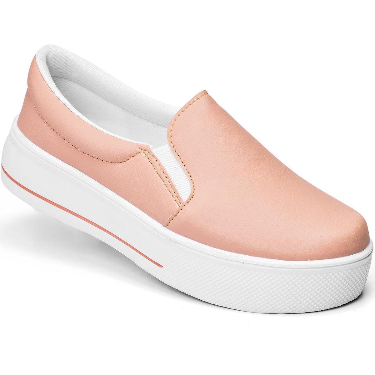 slip on feminino nude