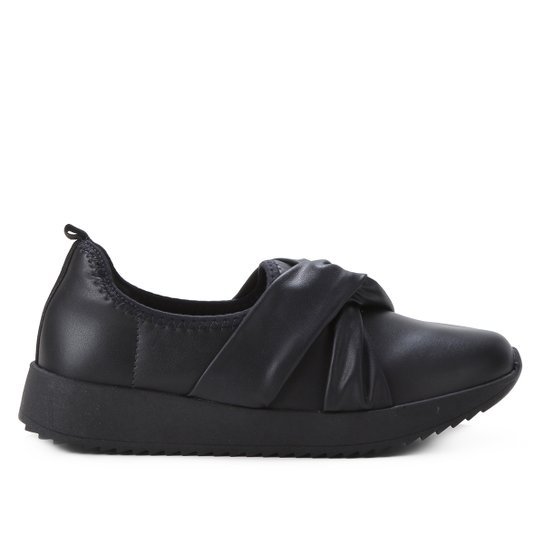 Slip On Modare Napa Nó Feminino - Preto Menor preço em Slip On Modare Napa Nó Feminino - Preto
