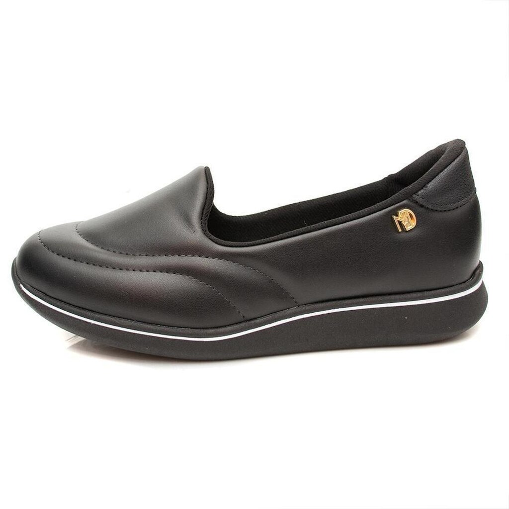 Slip On Modare Tecido Ultra Conforto  Preto 35