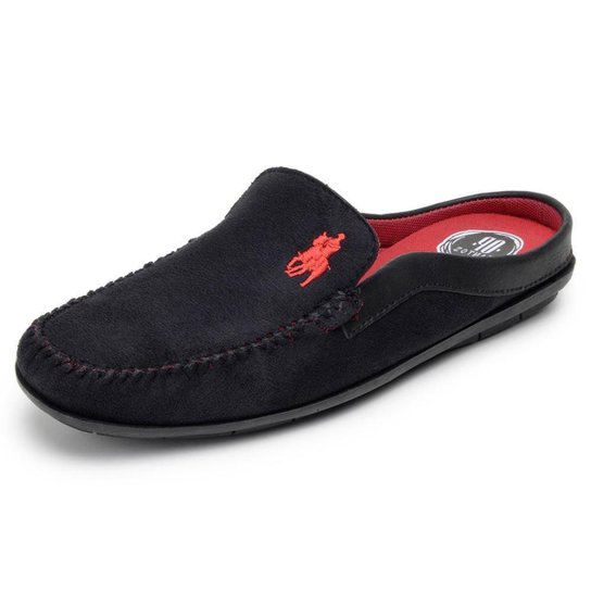Slip On Mule Casual Bordado OP Santos Costura Manual Preto - Preto Menor preço em Slip On Mule Casual Bordado OP Santos Costura Manual Preto - Preto