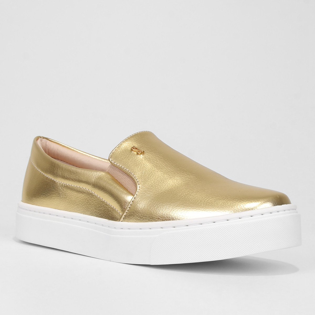 Slip On Santa Lolla Caixa Alta Feminino - Dourado | Netshoes