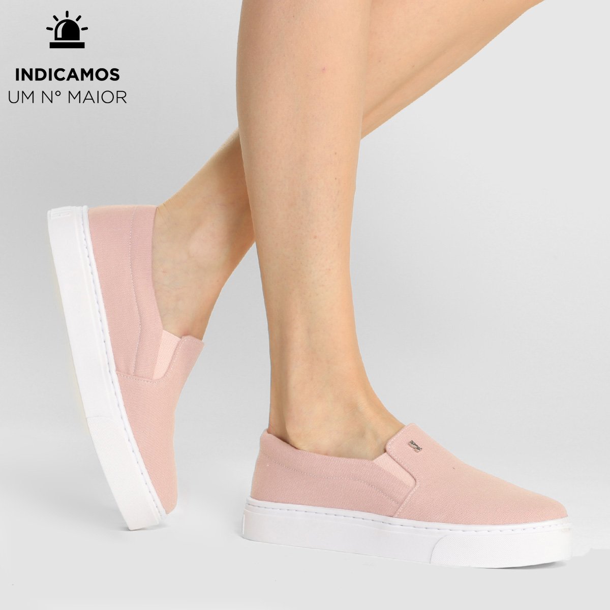 Slip On Santa Lolla Lona Básico Feminino - Preto - Hoje Tem Ofertas