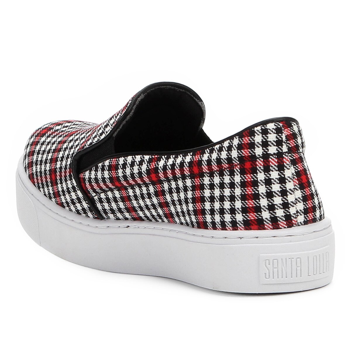Slip On Santa Lolla Xadrez Feminino - Vermelho | Netshoes