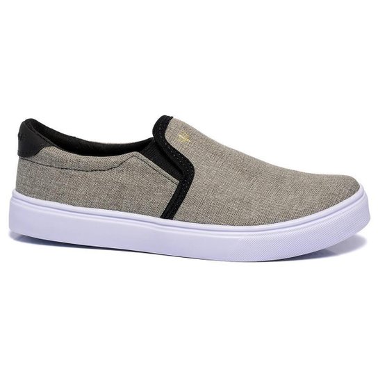 Slip On Tenis Casual Masculino Yate Social Lançamento 2021 - Cinza