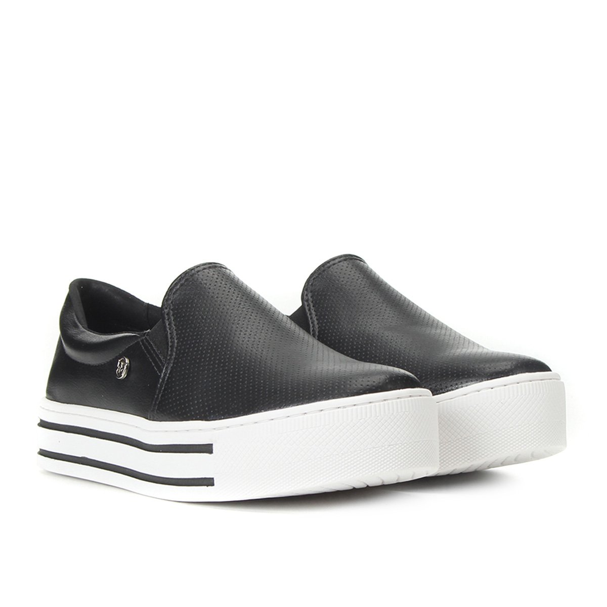 slip on caixa alta preto