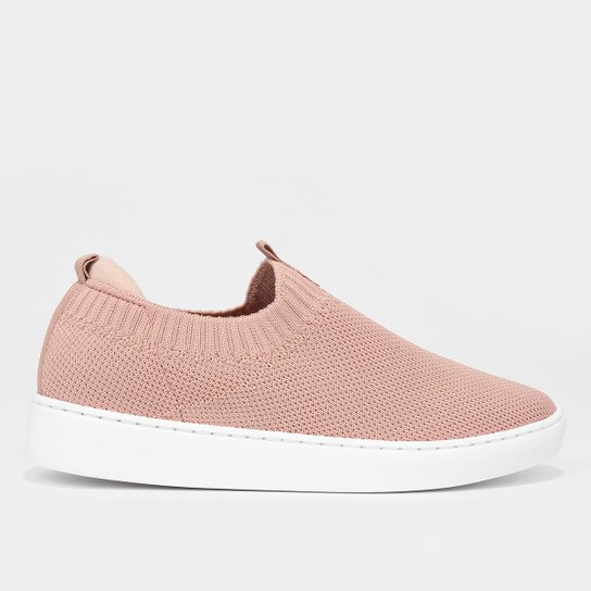Slip On Vizzano Casual Feminino - Bege Menor preço em Slip On Vizzano Casual Feminino - Bege