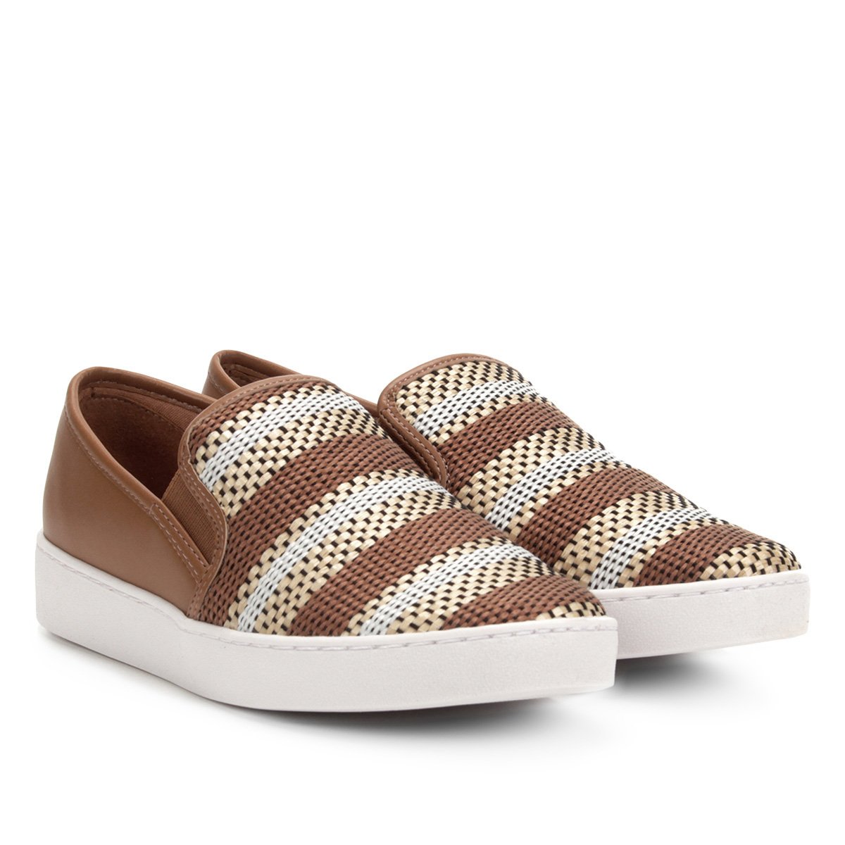 slip on vizzano tramado feminino