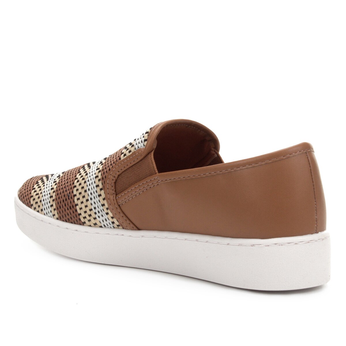 slip on vizzano tramado feminino