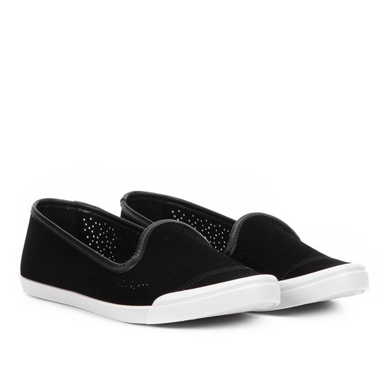 Slipper Moleca Furinhos Feminino - Preto