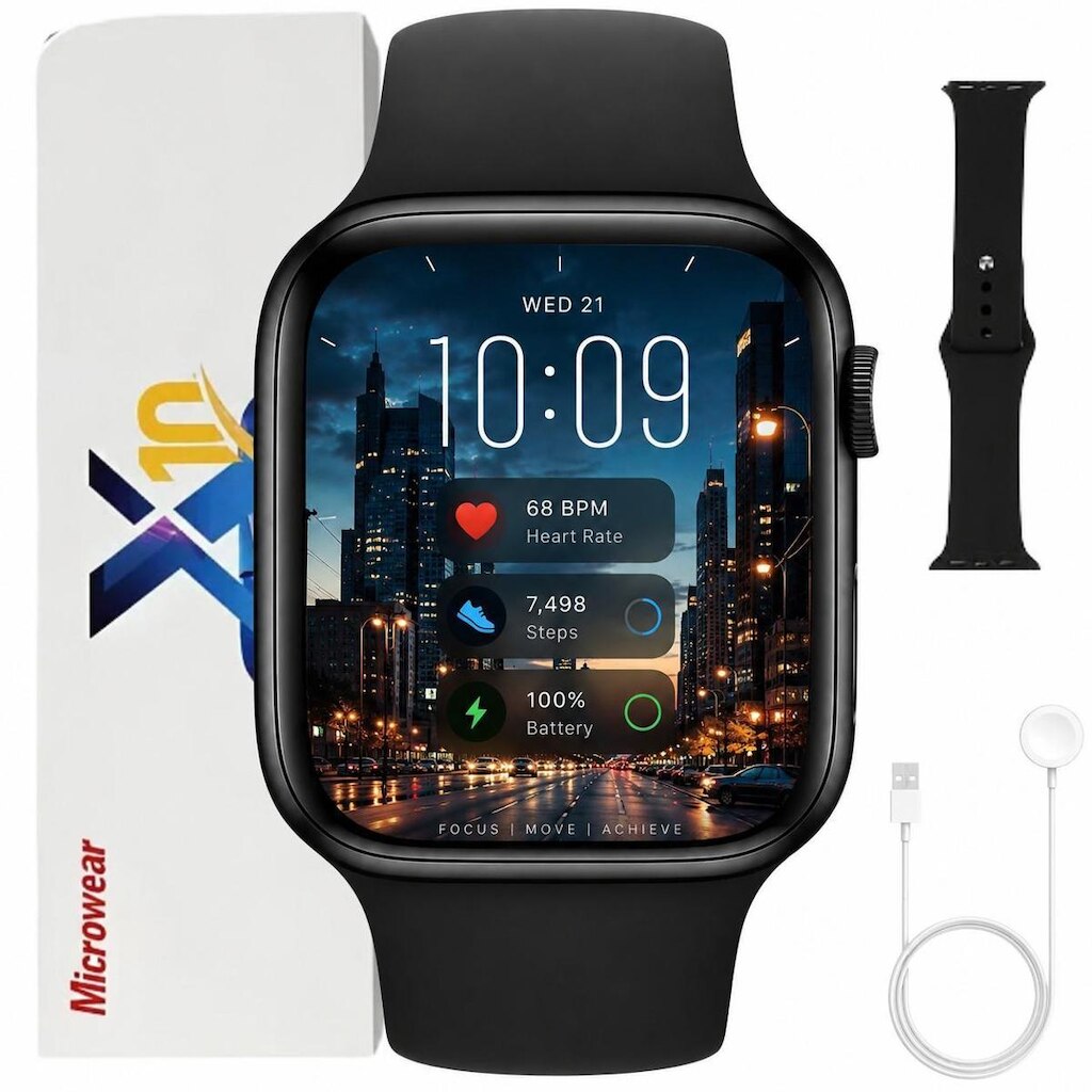 Smart Watch S10 Relogio 47mm Microwear Original Bluetooth Lançamento ChatGpt Nfc Gps Serie 10