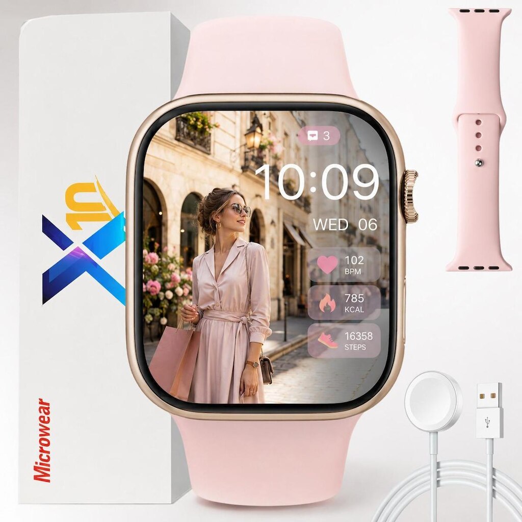 Smart Watch S10 Relogio 47mm Microwear Original Bluetooth Lançamento ChatGpt Nfc Gps Serie 10