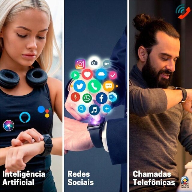 Smart Watch U9 Ultra 49mm Serie 9 Relogio Original Bluetooth Android IOS Gps Nfc Lançamento 2023