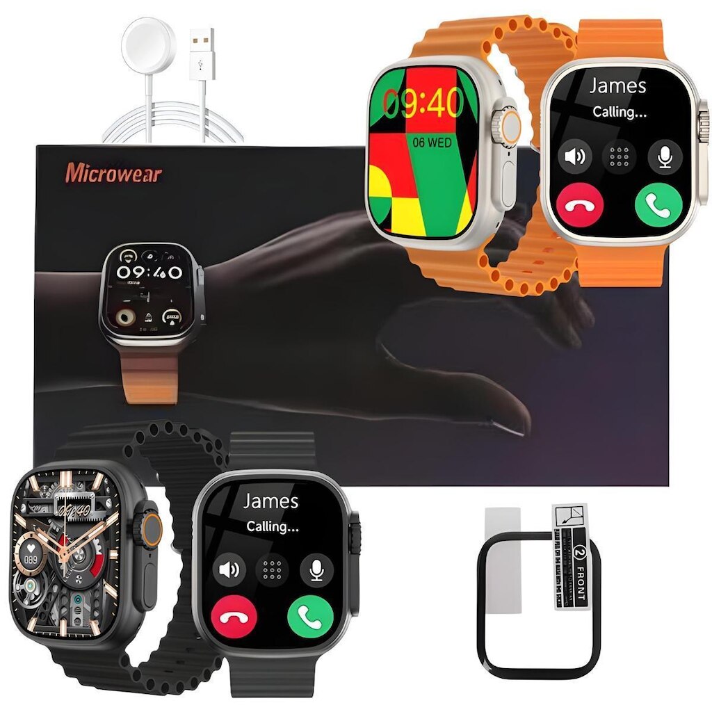 Smart Watch U9s Ultra Android IOS Gps Nfc Relogio Original Bluetooth Lançamento 2024 49mm Serie 9