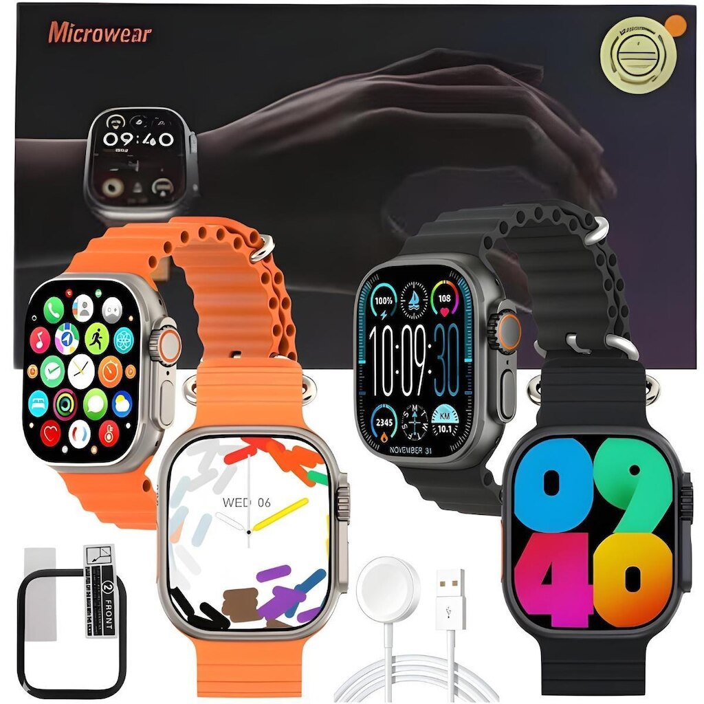 Smart Watch U9s Ultra Relogio Original 49mm Serie 9 Gps Nfc Bluetooth Android iOS Lançamento 2024