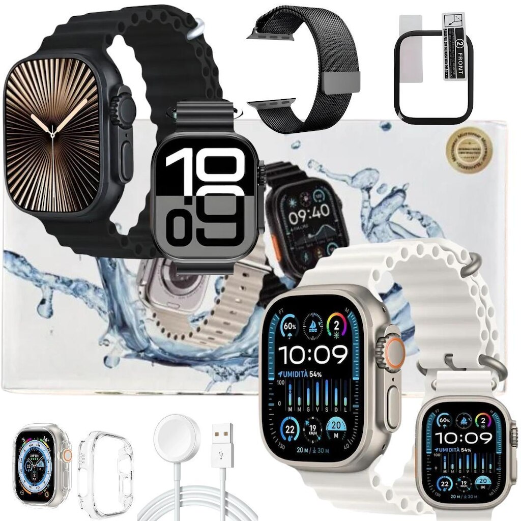 Smart Watch Ultra U4 Relogio Inteligente 49mm Amoled Gps Nfc Assistente de Voz Troca Foto Pulseira