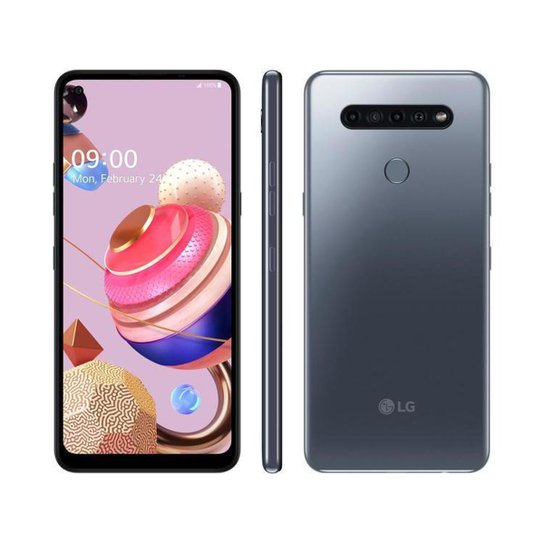 Smartphone LG K51S 64GB 4G Octa-Core - 3GB RAM 6,55” Câm. Quádrupla + Selfie 13MP - Chumbo Menor preço em Smartphone LG K51S 64GB 4G Octa-Core - 3GB RAM 6,55” Câm. Quádrupla + Selfie 13MP - Chumbo