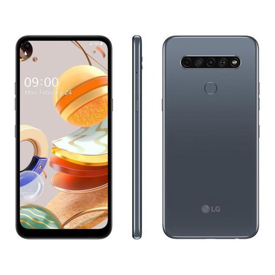 Smartphone LG K61 128GB 4G Octa-Core 4GB RAM 6,53” - Chumbo Menor preço em Smartphone LG K61 128GB 4G Octa-Core 4GB RAM 6,53” - Chumbo
