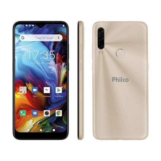 Smartphone Philco HIT P10 128GB Dourado 4G - Dourado