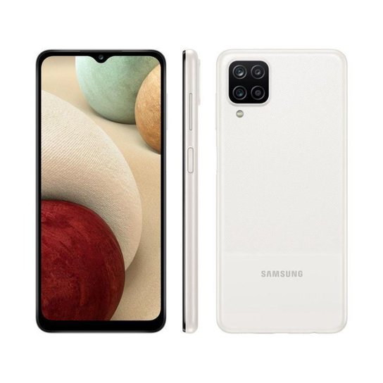 Smartphone Samsung Galaxy A12 64GB 4G - Branco