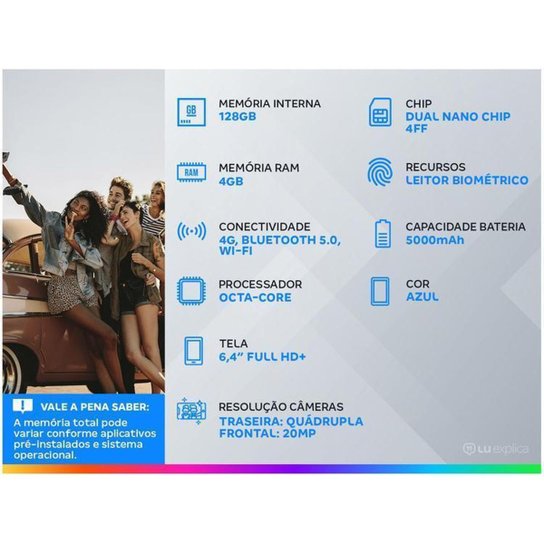 Smartphone Samsung Galaxy A32 128GB Violeta 4G - Azul