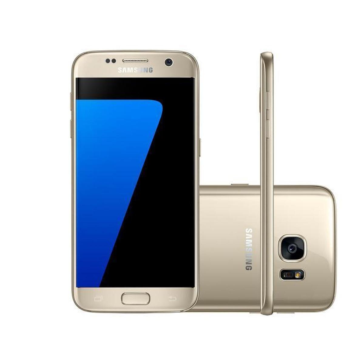 Smartphone Samsung Galaxy S7 32GB 4G - Câm 12MP + Selfie 5MP Tela
