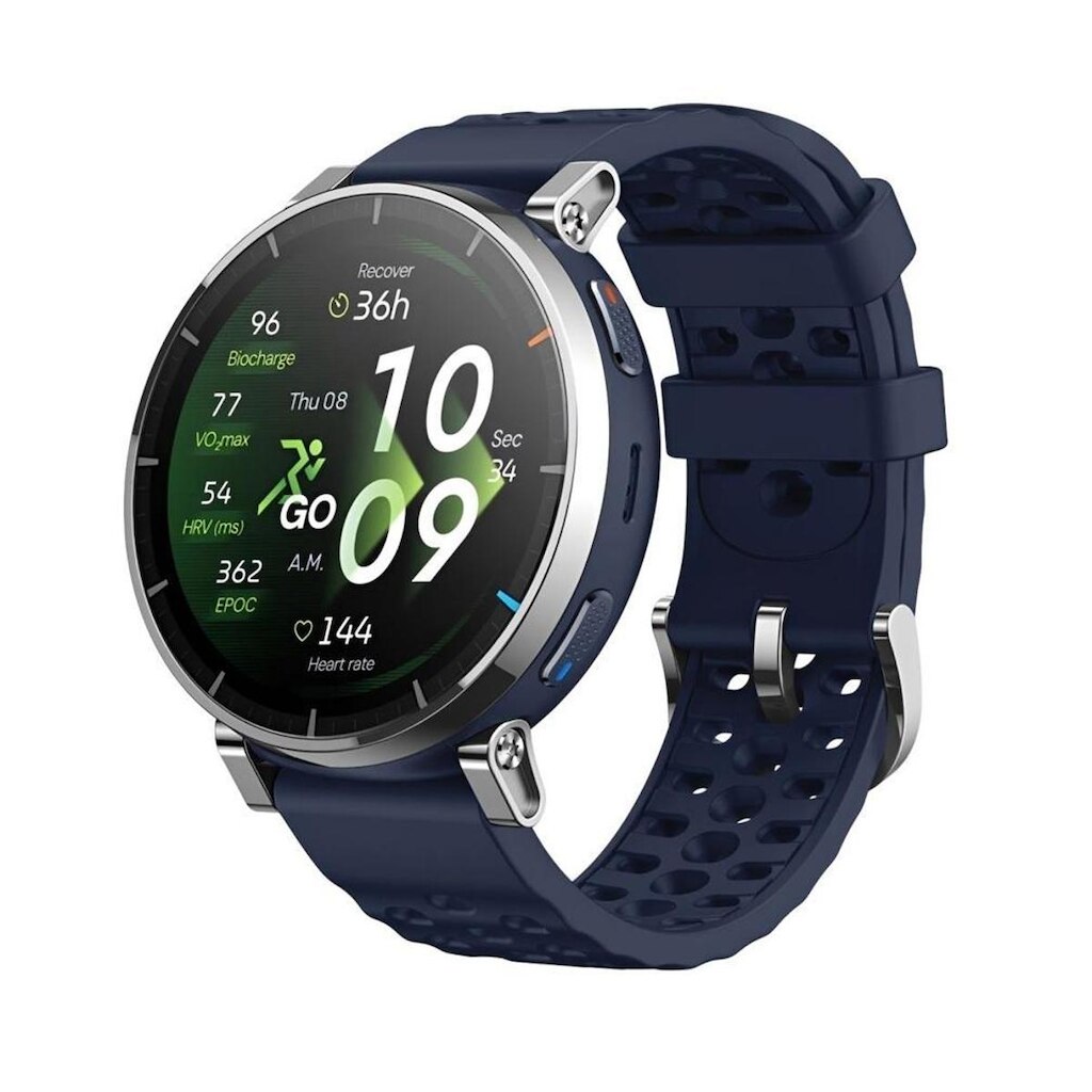 SmartWatch Amazfit Active 3 Premium A2559 com GPS Bluetooth AMOLED de 1,32 vidro de safira Azul