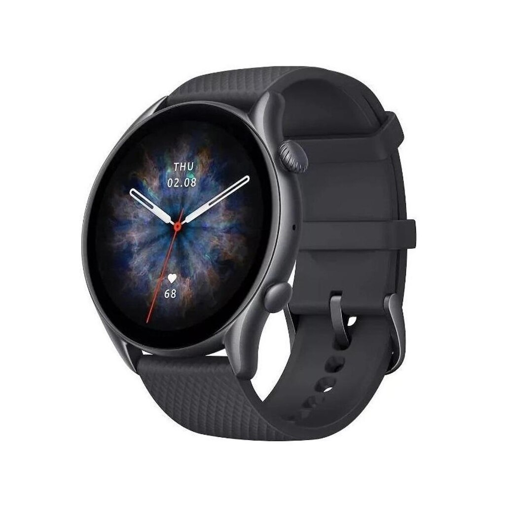 Smartwatch Amazfit GTR 3 Pro, GPS, 2GB para até 470 músicas, liga de alumínio Infinite Black, A2040