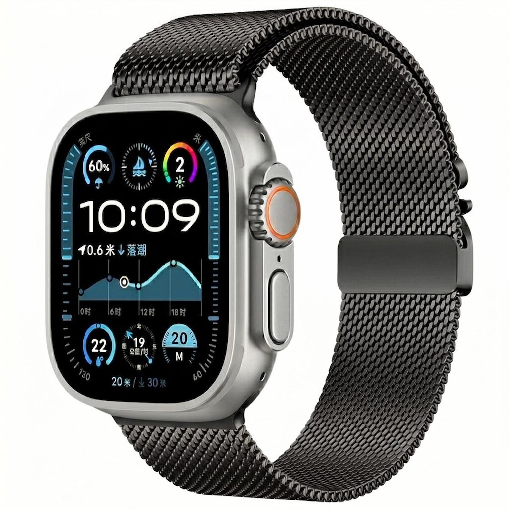 Smartwatch Amoled Original Ultra U4 49mm Lançamento Serie 10 Ios Android Pulseira Milanese