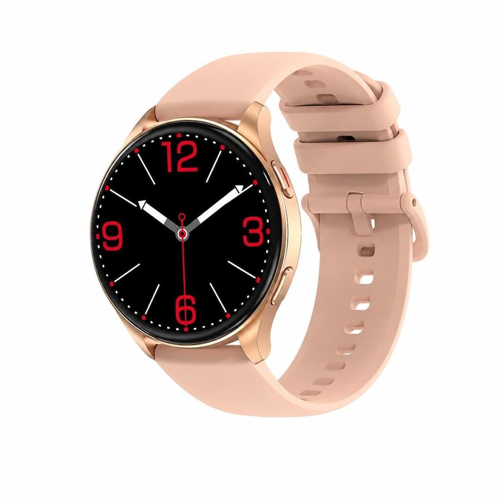 Smartwatch Blackview X20 com Bluetooth, notificações, chamadas, Tela Amoled Dourado Rosa Pulseira
