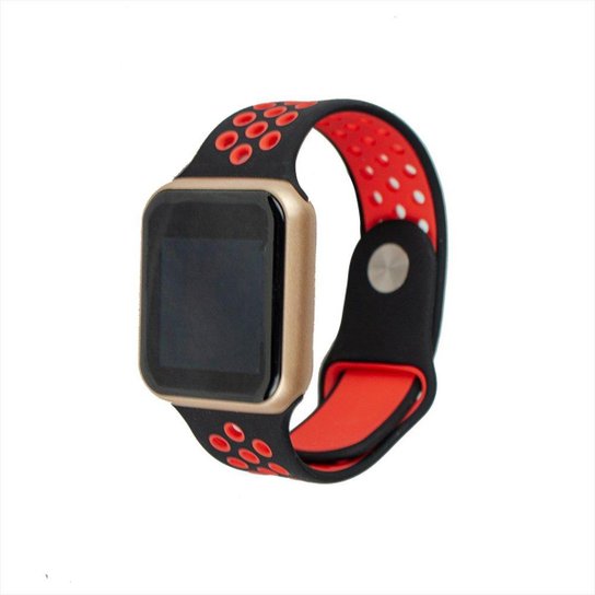 Smartwatch FitGear Skill Pro - Vermelho+Dourado