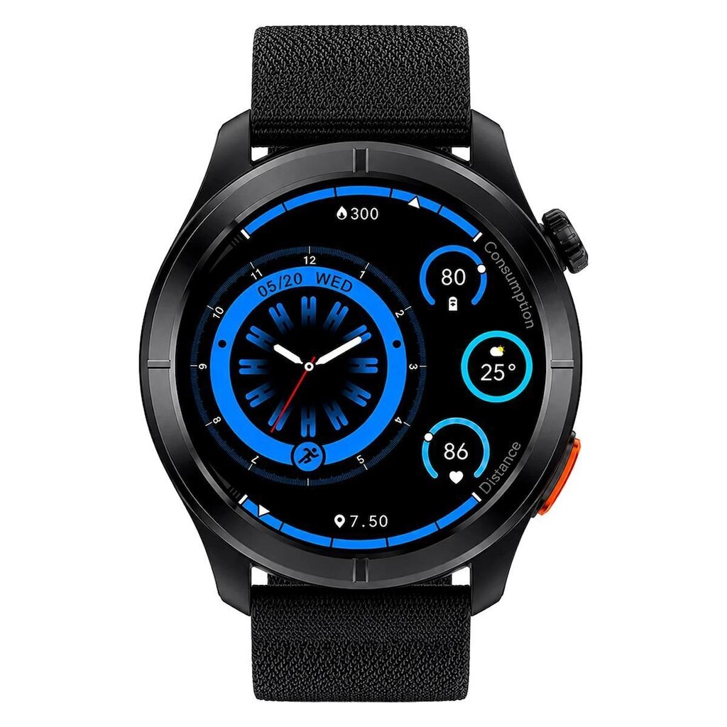 Smartwatch Haylou Solar Neo 2, Conexão Strava, Notificações, Chamadas, Assistente Voz Preto