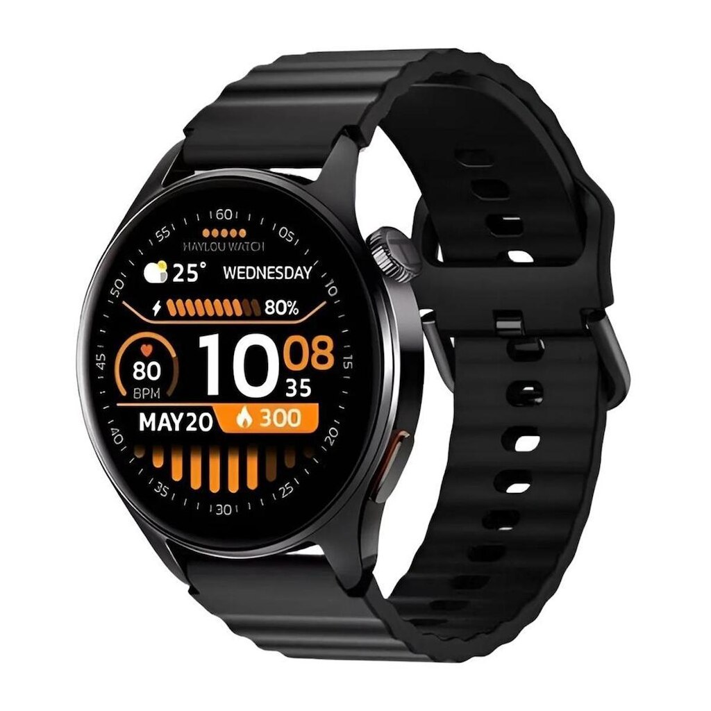 Smartwatch Haylou Watch 4S, com GPS integrado, Amoled 1,43, Assistente de voz, chamdas, 1 ATM HF012