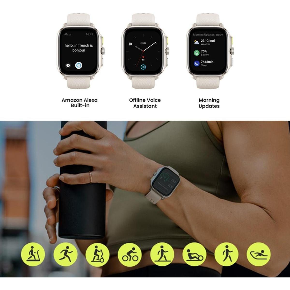 Smartwatch Inteligente Amazfit Cheetah Square, GPS de banda dupla ...