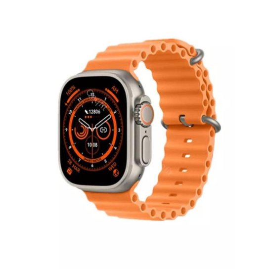 Smartwatch Iwo Ultra 8 Série 8 Watch8 Esportivo Nfc 1.91’ Tela Amoled Touch Screen - Laranja Menor preço em Smartwatch Iwo Ultra 8 Série 8 Watch8 Esportivo Nfc 1.91’ Tela Amoled Touch Screen - Laranja