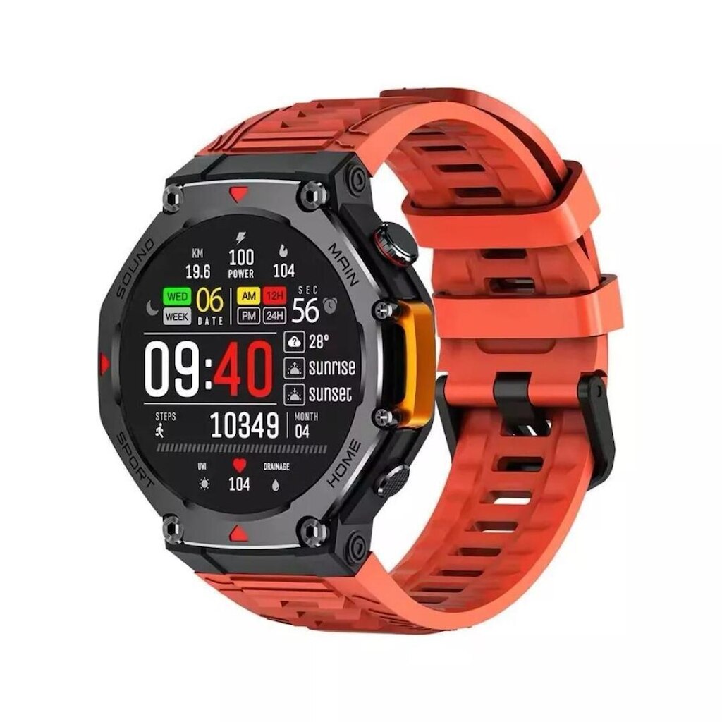 Smartwatch Mrex4 5 Atm A Prova D'água Microwear Gps Sos 2025