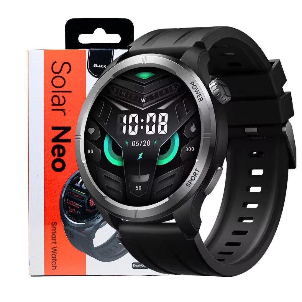 Smartwatch Relógio Haylou Solar Neo Conecta Com Strava Faz Recebe Chamadas Recebe Notificaçoes Gps