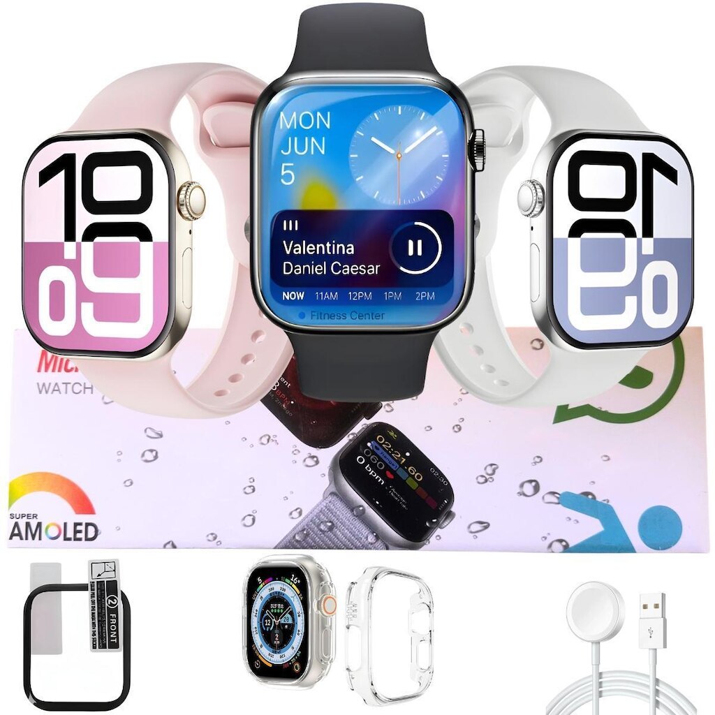 Smartwatch Relogio W11 Pro Microwear Series 11 Gps Nfc Android iOS Bluetooth Tela Amoled 47mm