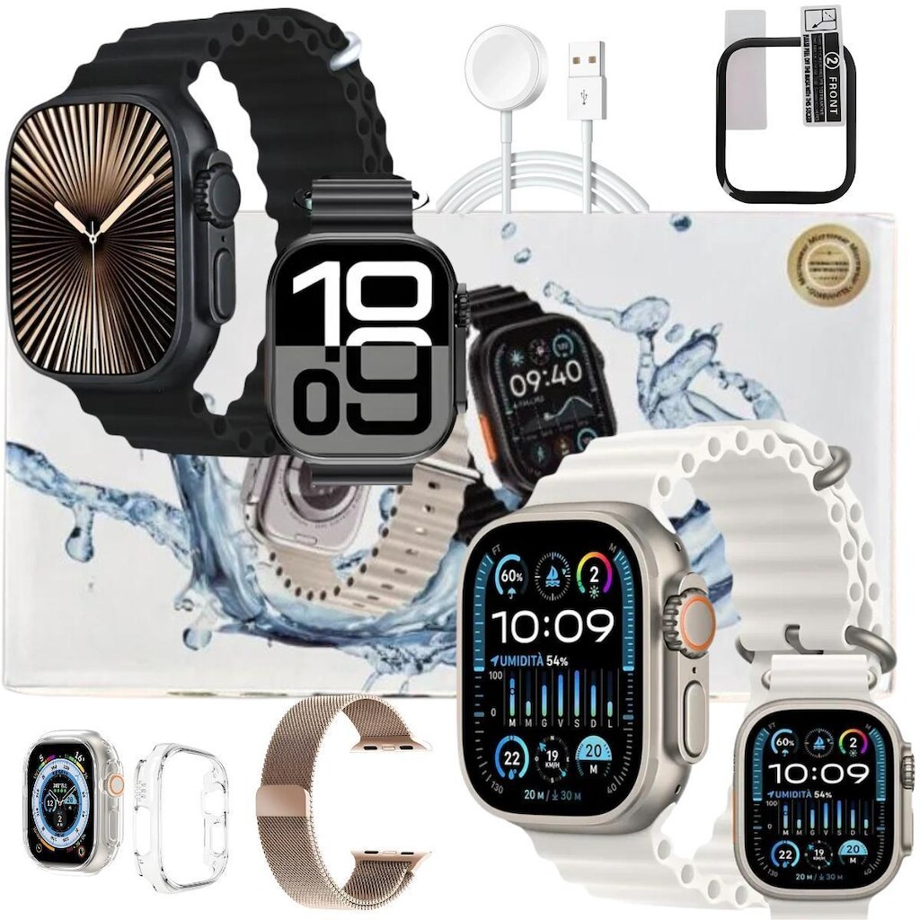 Smartwatch Ultra 49mm U4 Android iOS Relogio Masculino Feminino Orignal Kit