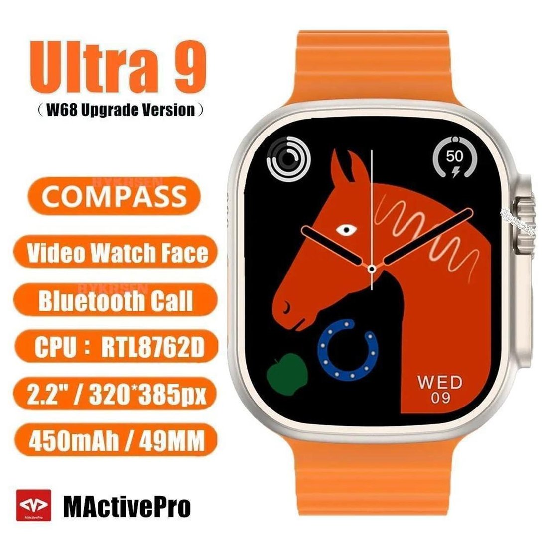 Smartwatch Ultra 9 U9 Ultra Serie 9 Lanç. 2023 Microwear PPC - Branco ...