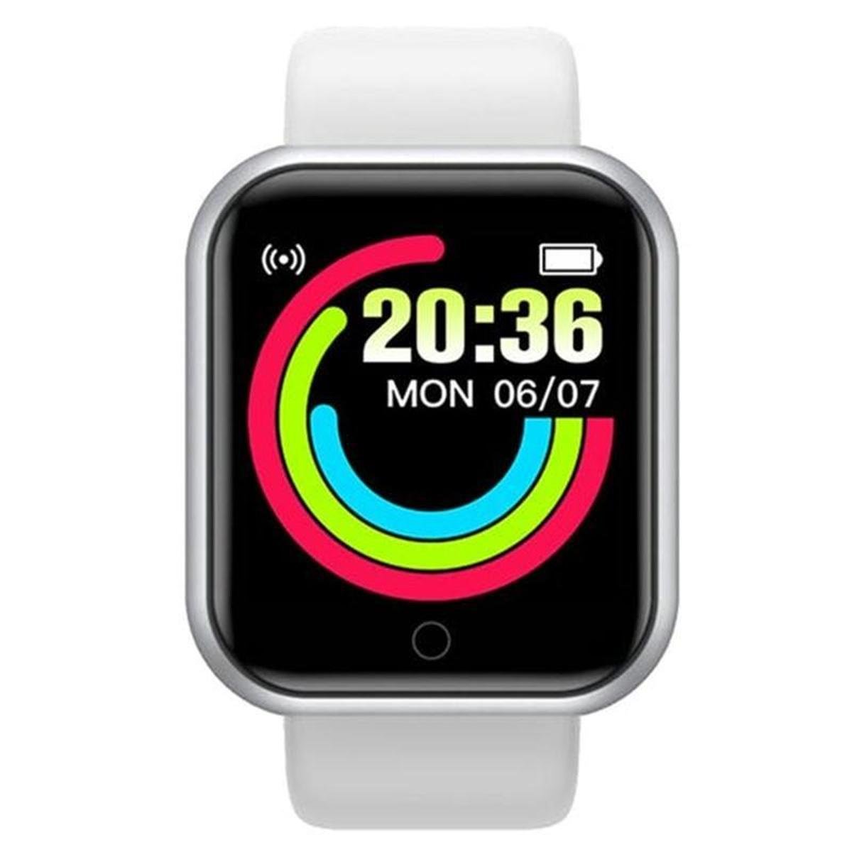 smartwatch y68 branco