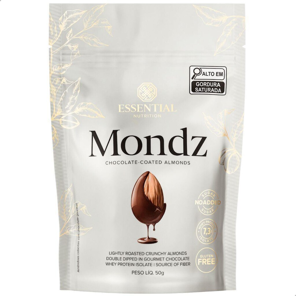 Snack Amendoas de Chocolate Mondz 50g Essential Nutrition