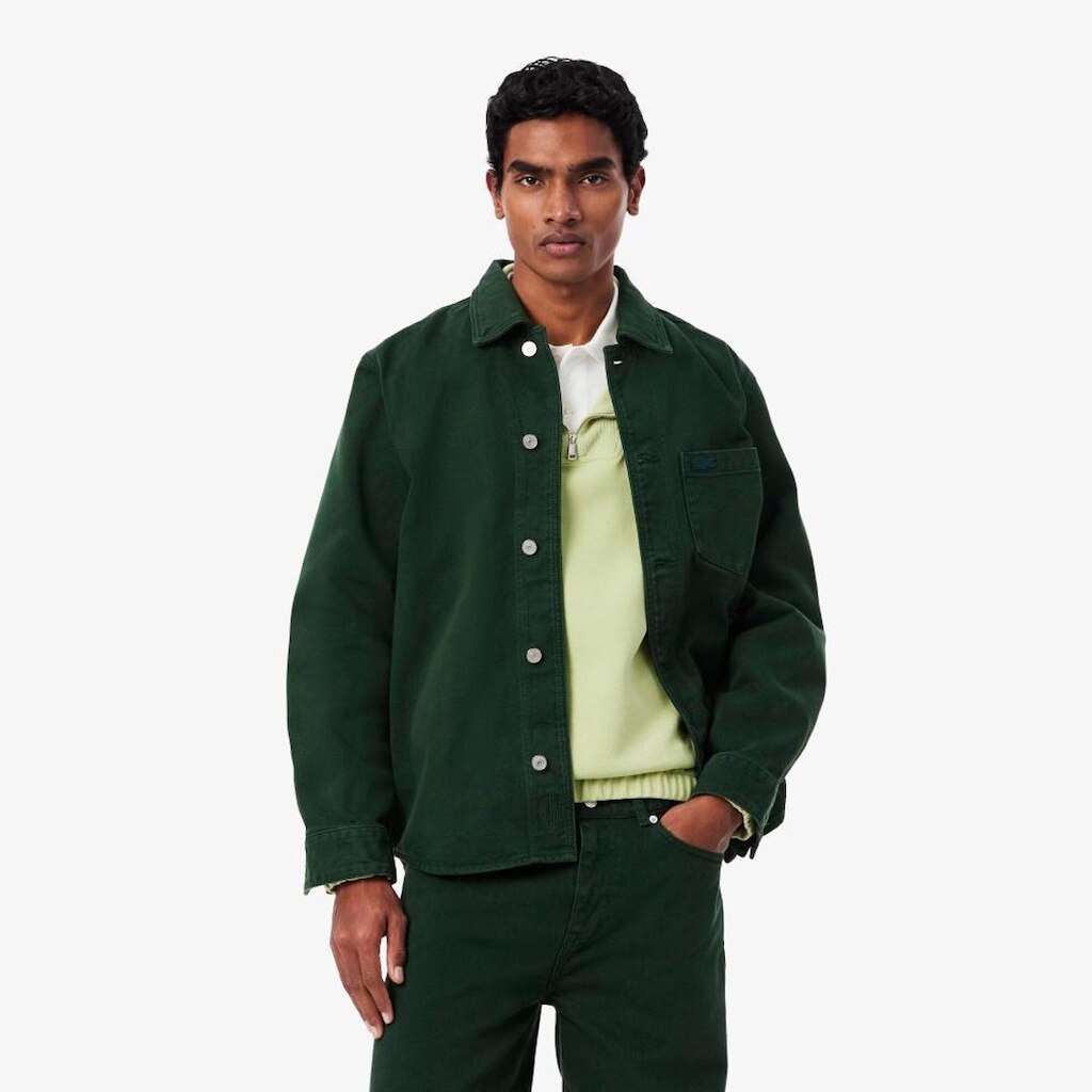 SobreCamisa Lacoste Oversized Em Denim Masculina