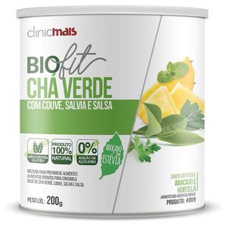 Solúvel Biofit Chá Verde Adoçado com Estévia 200g Clinicmais